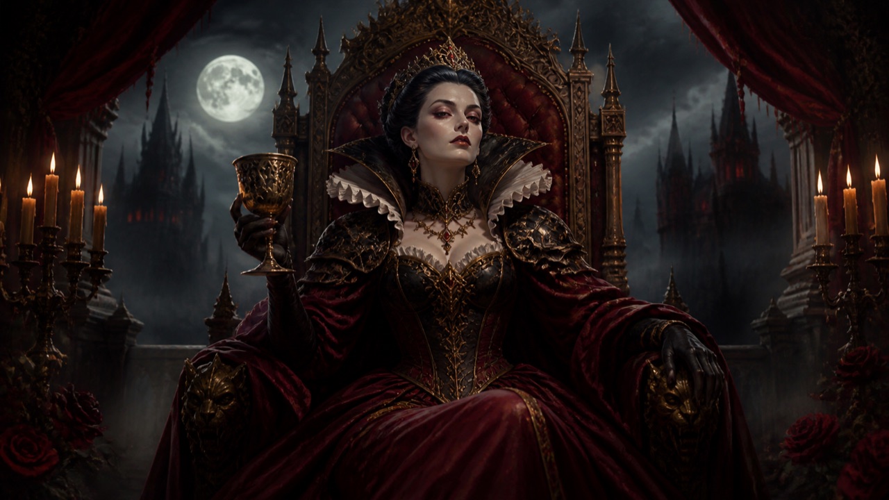 Torture Queen Elisabeth Bathory dark fairy-tale boss guide illustration