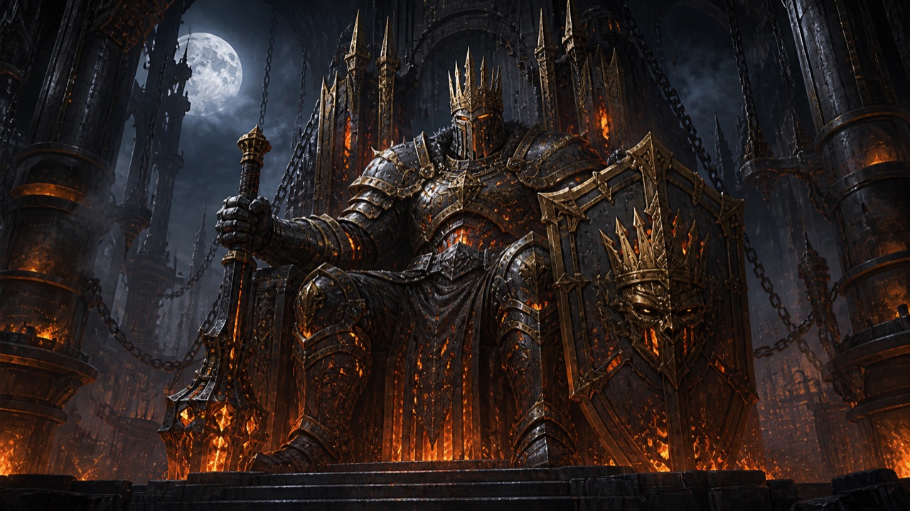 Iron King dark fairy-tale boss guide illustration