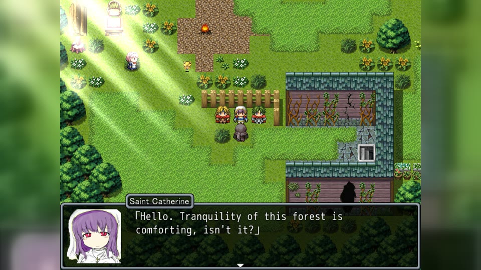 Saint Catherine discussing the forest
