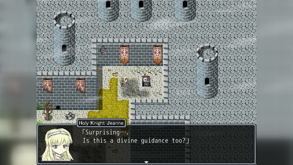 Jeanne guiding the player during the prologue