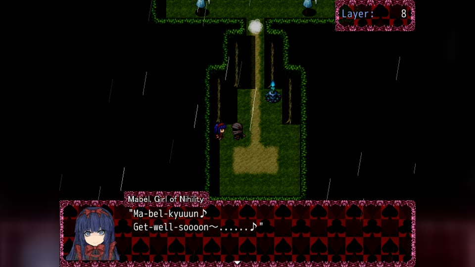 Mabel at an in-game checkpoint