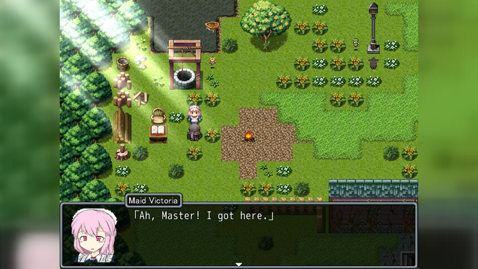 Victoria arriving in the Holy Forest